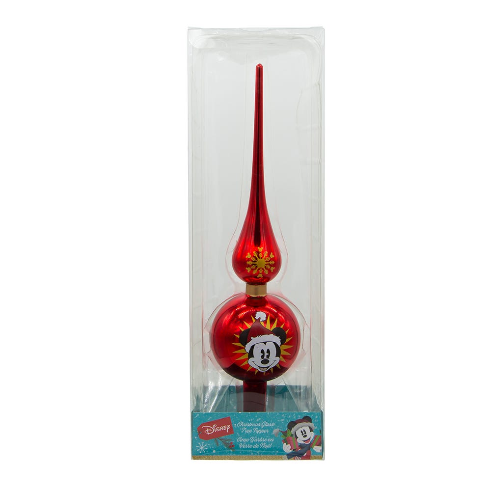 Kurt Adler 12-Inch Mickey Glass Treetop